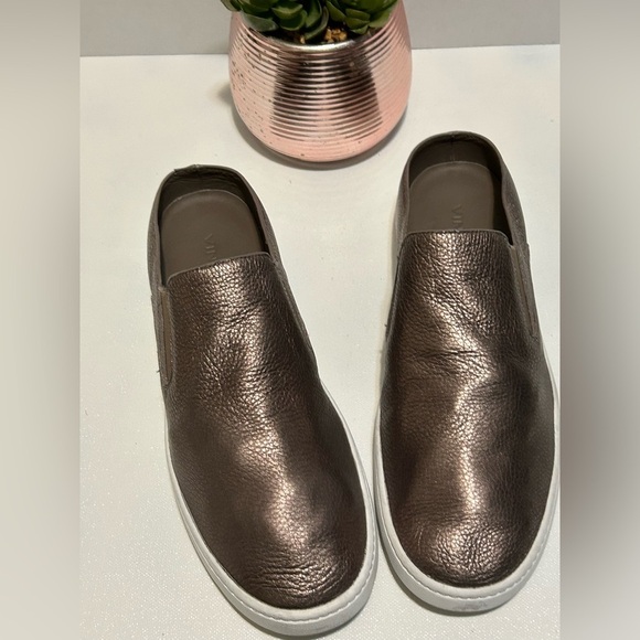 Vince Shoes - Metallic Slip-On Shoes